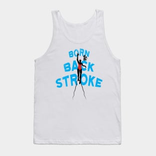 Womens Born To Backstroke 2 Swimming Tank Top